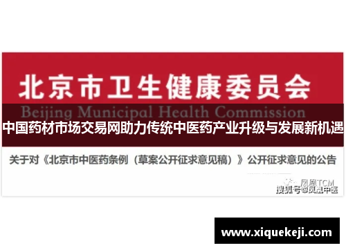 中国药材市场交易网助力传统中医药产业升级与发展新机遇